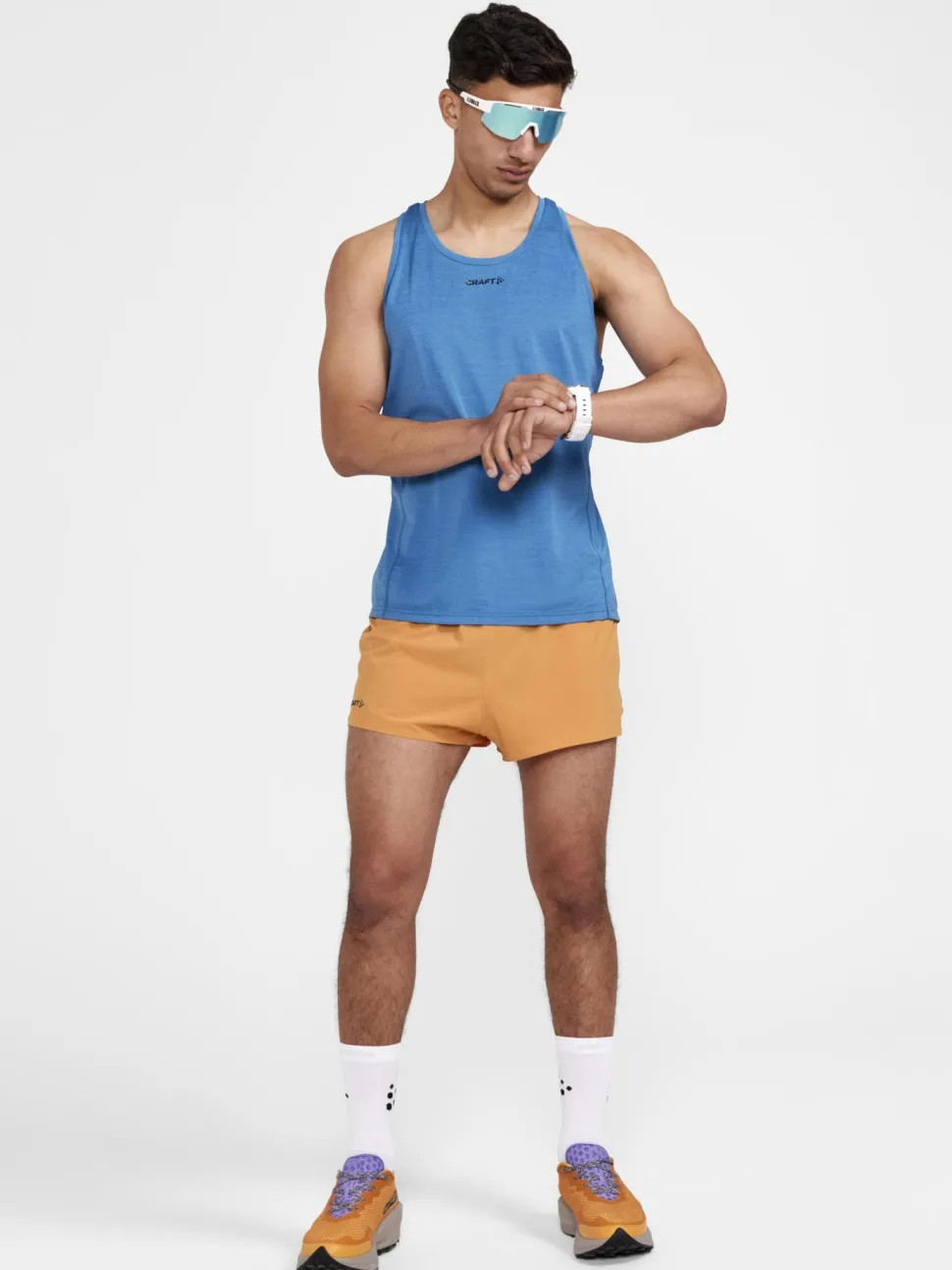 MEN'S ADV CHARGE MELANGE TRAINING SINGLET