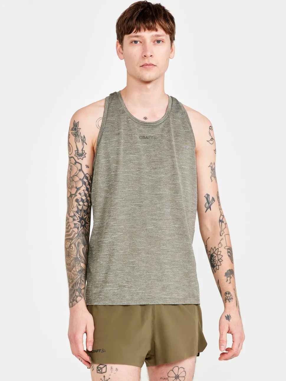 MEN'S ADV CHARGE MELANGE TRAINING SINGLET