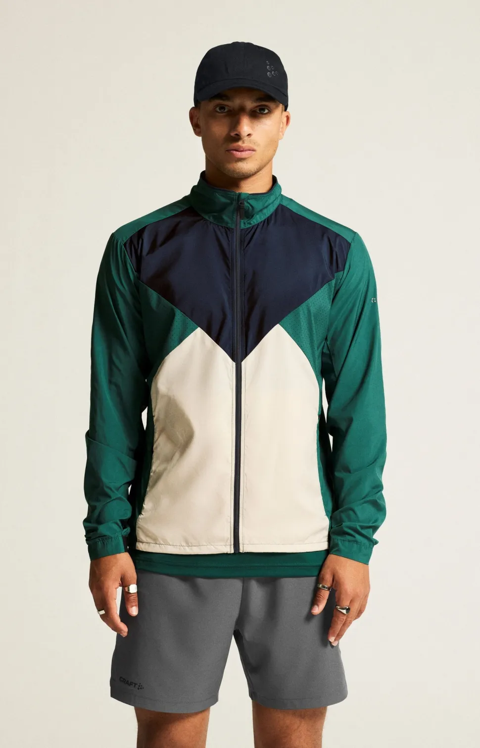 MEN'S ADV ESSENCE WIND JACKET - BIOME/BLAZE