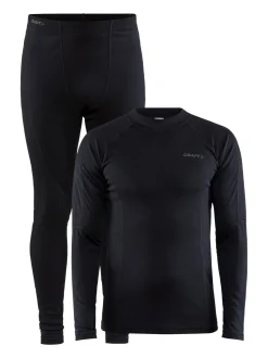 MEN'S CORE WARM BASELAYER SET - Black