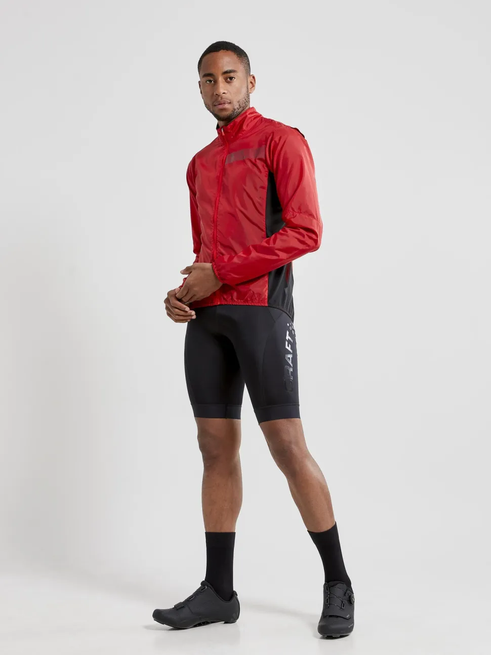 Men's Essence Light Wind Cycling Jacket - Bright Red