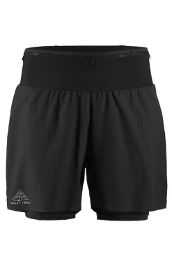 Men's Pro Trail Running Shorts - Black