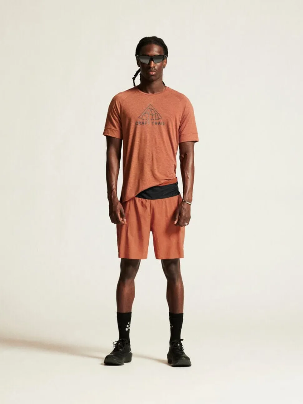 Men's Pro Trail Running Shorts - SEQUOIA