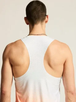 Men's Race Day Singlet - WHITE/MULTI