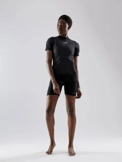 WOMEN'S ACTIVE EXTREME X WIND SHORT SLEEVE - Black/Granite