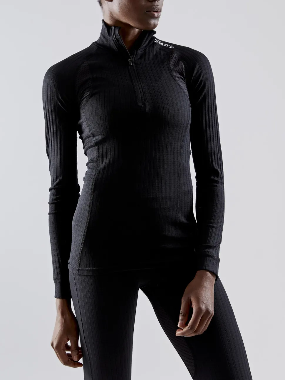WOMEN'S ACTIVE EXTREME X ZIP BASELAYER - Black