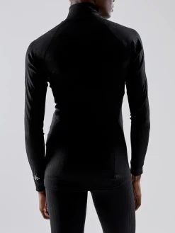 WOMEN'S ACTIVE EXTREME X ZIP BASELAYER - Black