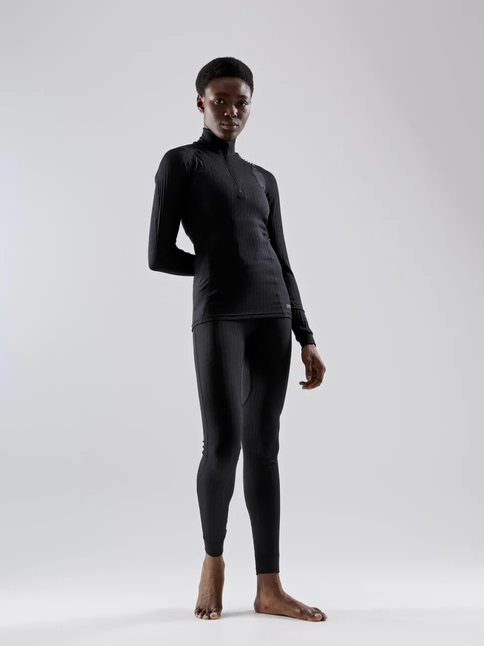 WOMEN'S ACTIVE EXTREME X ZIP BASELAYER - Black