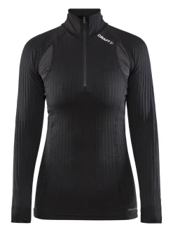 WOMEN'S ACTIVE EXTREME X ZIP BASELAYER - Black