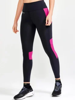WOMEN'S ADV ESSENCE TRAINING TIGHTS 2 - BLACK-ROXO