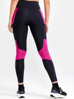 WOMEN'S ADV ESSENCE TRAINING TIGHTS 2 - BLACK-ROXO