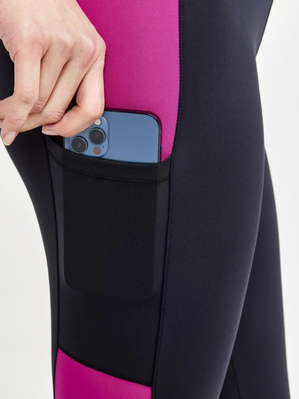 WOMEN'S ADV ESSENCE TRAINING TIGHTS 2 - BLACK-ROXO