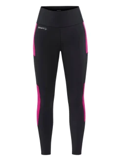 WOMEN'S ADV ESSENCE TRAINING TIGHTS 2 - BLACK-ROXO