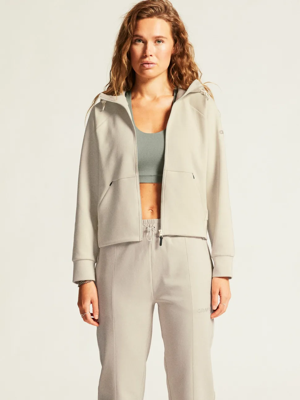 Women's ADV Join Full Zip Hoodie - Plaster