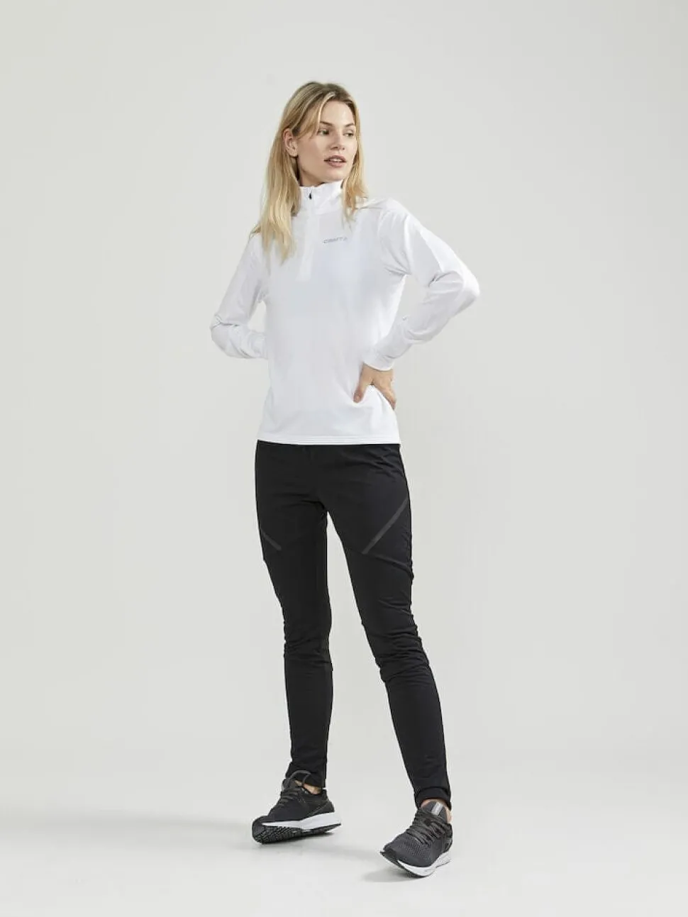 WOMEN'S CORE GAIN MIDLAYER - WHITE