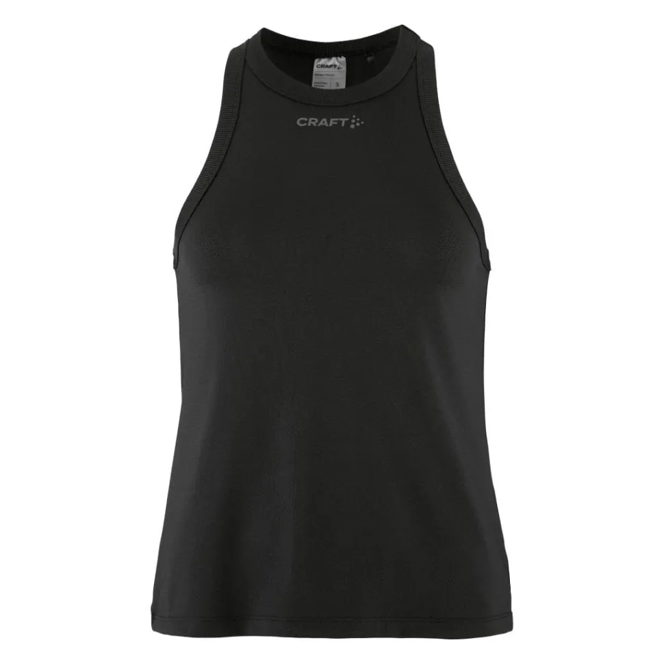 WOMEN'S CORE TONE MESH TRAINING SINGLET - Black