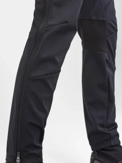 WOMENS CORE XC SKI TRAINING FZ PANTS - Black