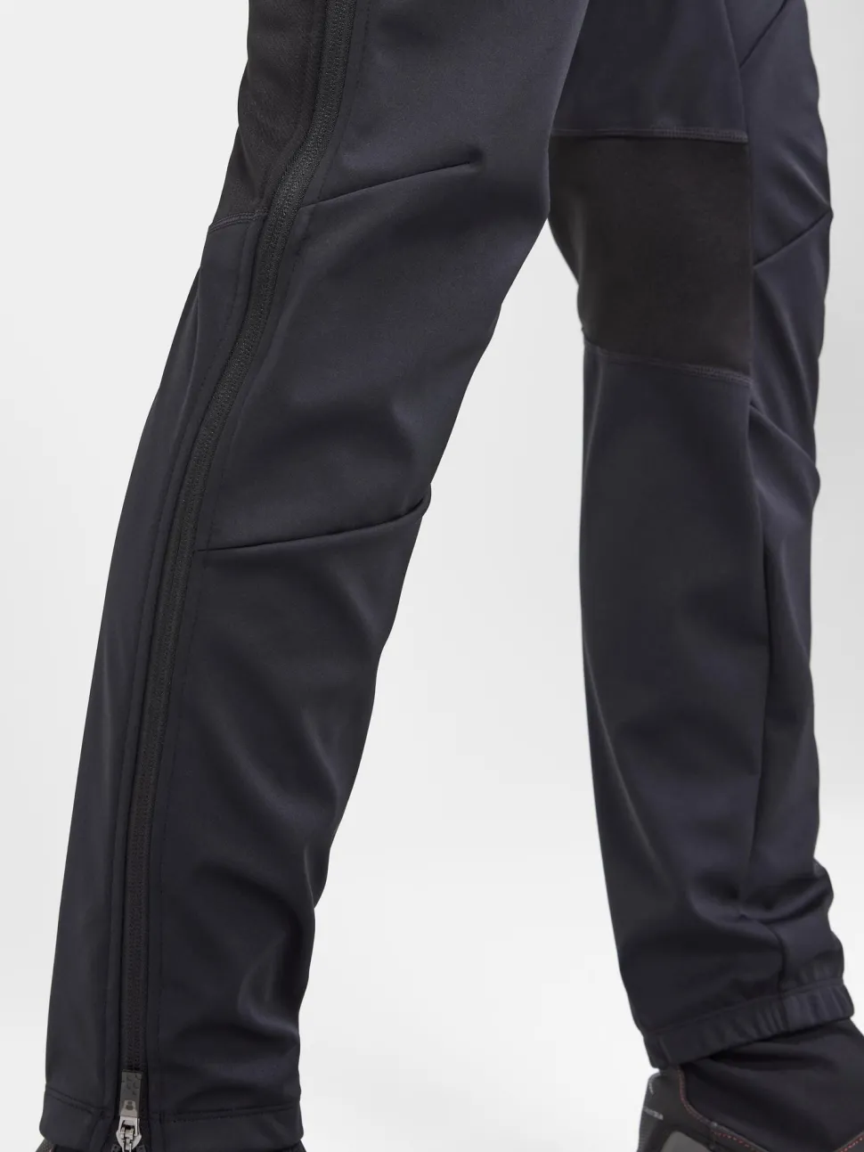 WOMENS CORE XC SKI TRAINING FZ PANTS - Black