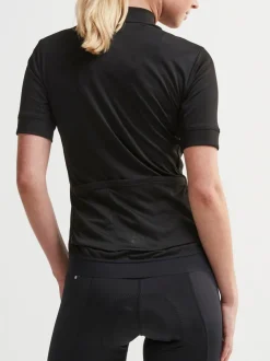 WOMEN'S ESSENCE CYCLING JERSEY - Black