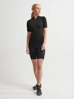 WOMEN'S ESSENCE CYCLING JERSEY - Black