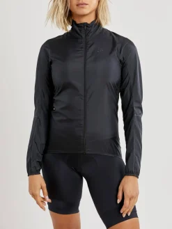 WOMEN'S ESSENCE LIGHT WIND CYCLING JACKET - Black