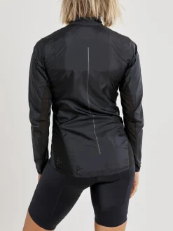 WOMEN'S ESSENCE LIGHT WIND CYCLING JACKET - Black
