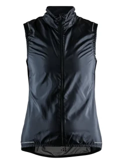WOMEN'S ESSENCE LIGHT WIND CYCLING VEST - Black