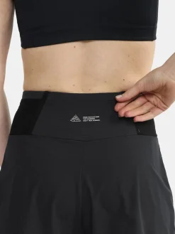 Women's Pro Trail Running Shorts - Black